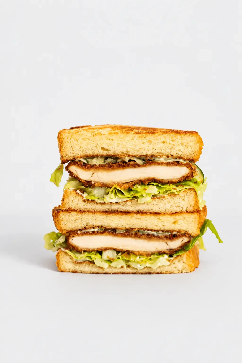 Tokyo Chicken Parm do MORI: sando de frango crocante com miso mayo, alface romana e pickle